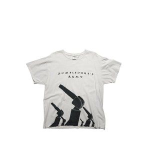 Dumbledore's Army Lego 2011 Harry Potter Tee Grey White Wizard Promo Large